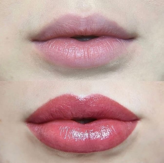 lips with permanent makeup