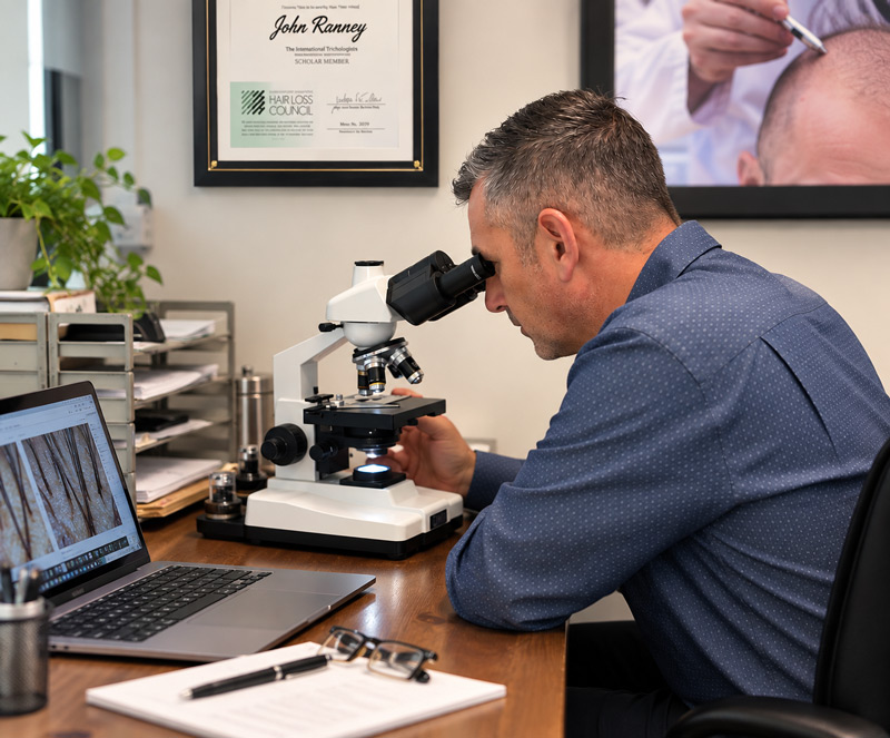 Scalp health is an important part of a comprehensive approach to hair loss at FREEDOMclinic Toronto